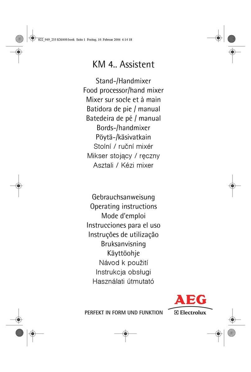 Electrolux AEG KM 4 Assistent Series User manual