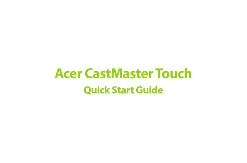 Acer CastMaster Touch User manual