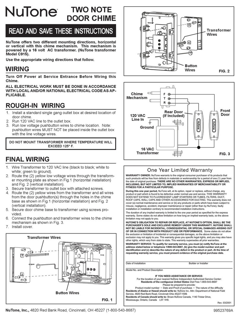 NuTone BK142LWH instructions