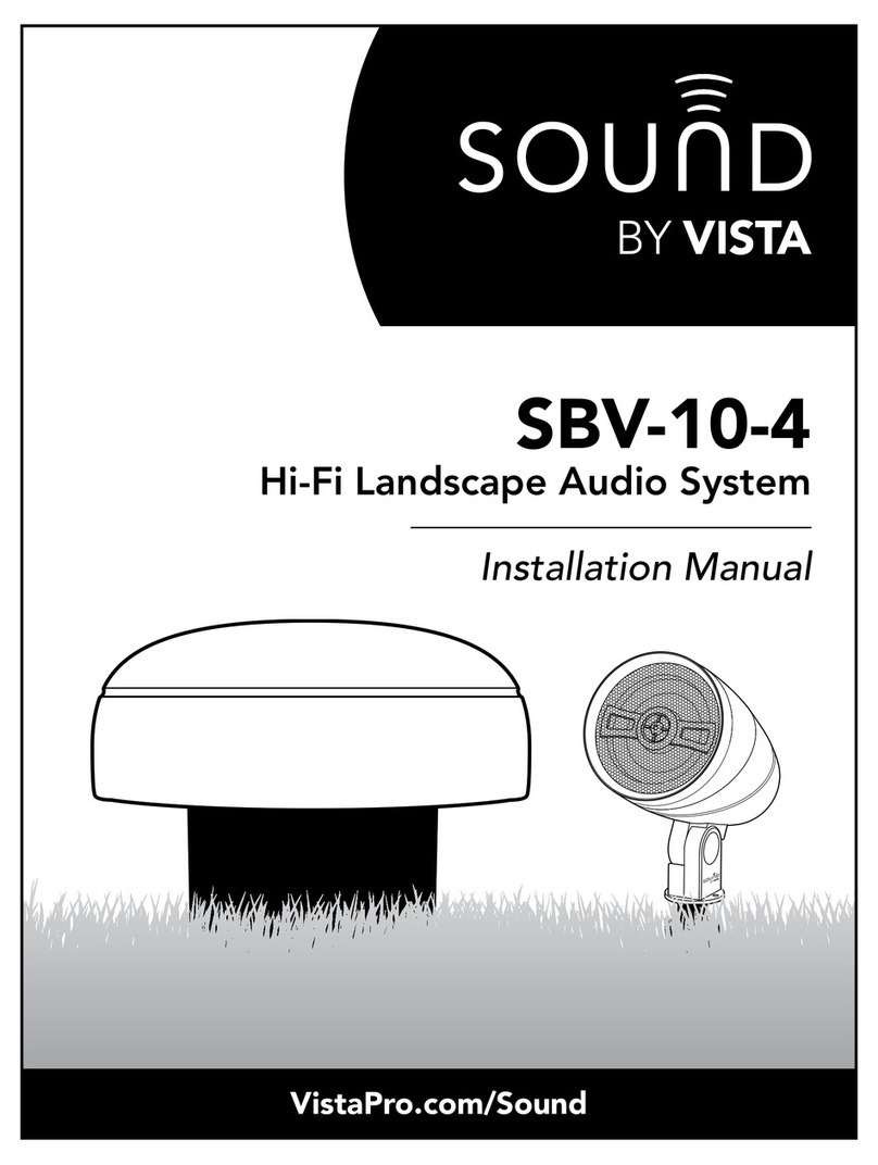 Vista SOUND SBV-10-4 installation manual