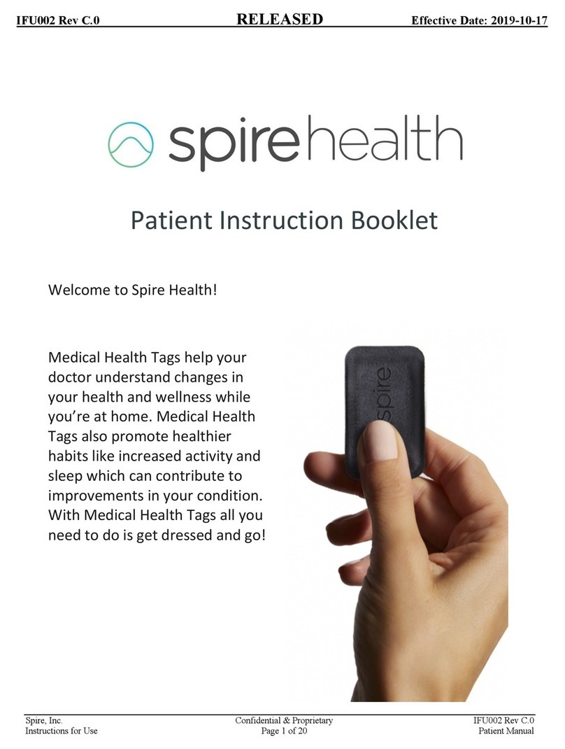 Spire Medical Health Tag Patient Instruction Booklet