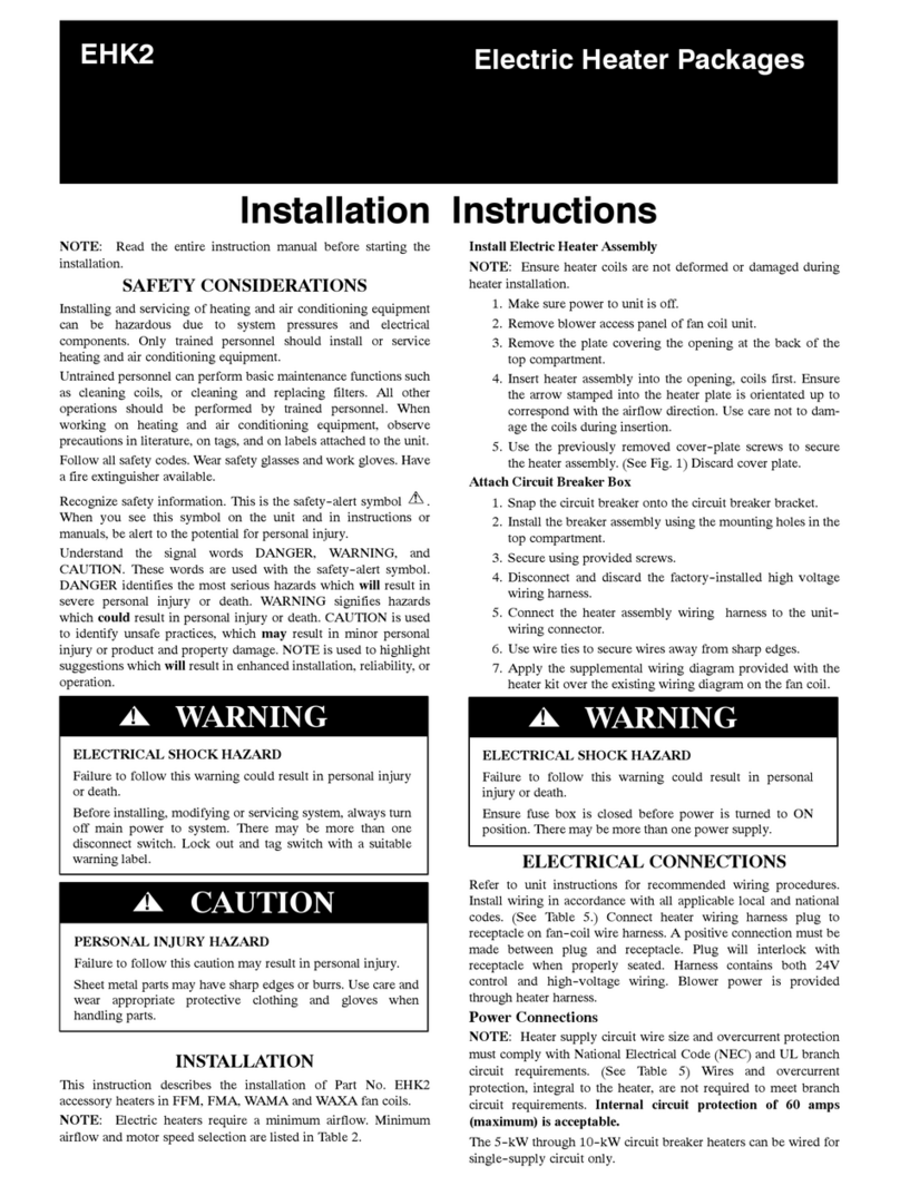 Carrier EHK2-05B User manual