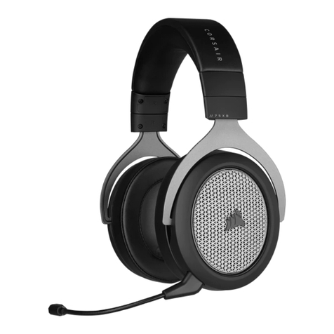 Corsair HS75 XB WIRELESS quick start guide