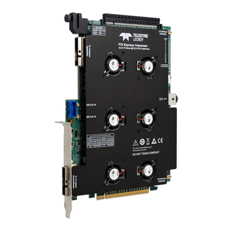 Teledyne Lecroy PCI Express 5.0 x16 Slot Interposer User manual and quick start guide