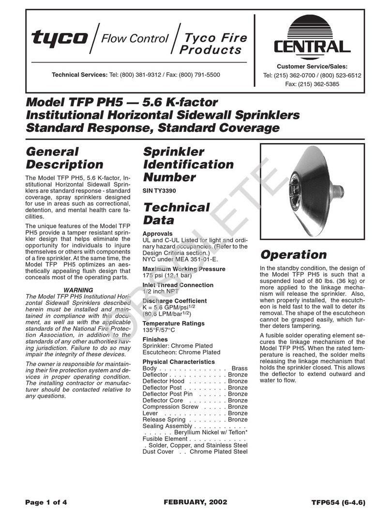 Tyco TFP PH5 Owner's manual