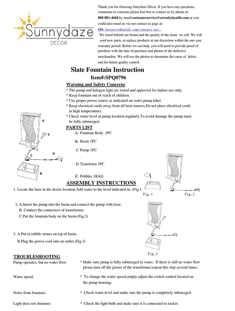 Sunnydaze Decor SPQ0796 instructions