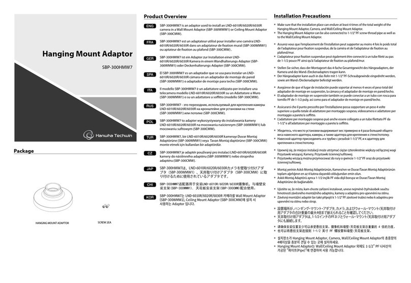 Hanwha Techwin SBP-300HMW7 User manual