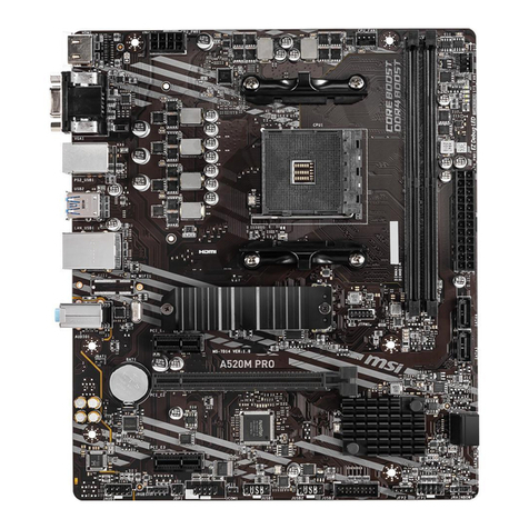 MSI A520M PRO-C DASH User manual MSI A520M PRO-C DASH User manual