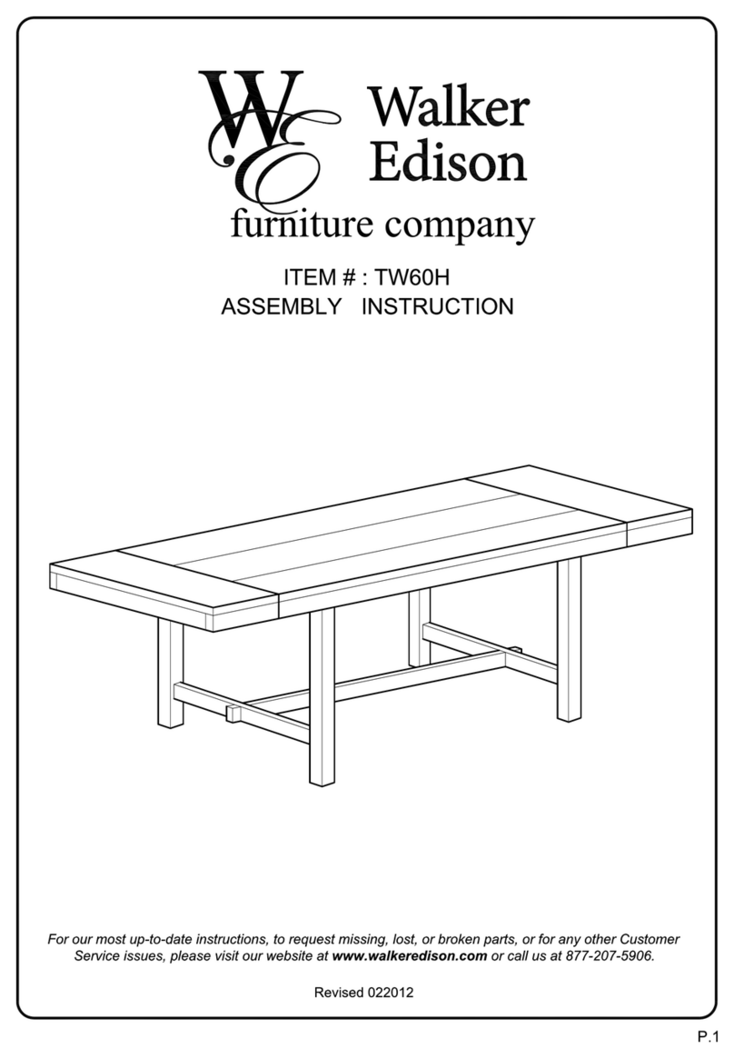 Walker Edison TW60H User manual Walker Edison TW60H User manual