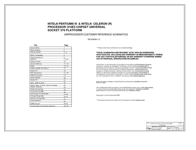 Intel 810e2 Schematics
