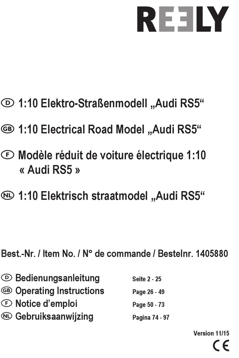 Reely Audi RS5 operating instructions