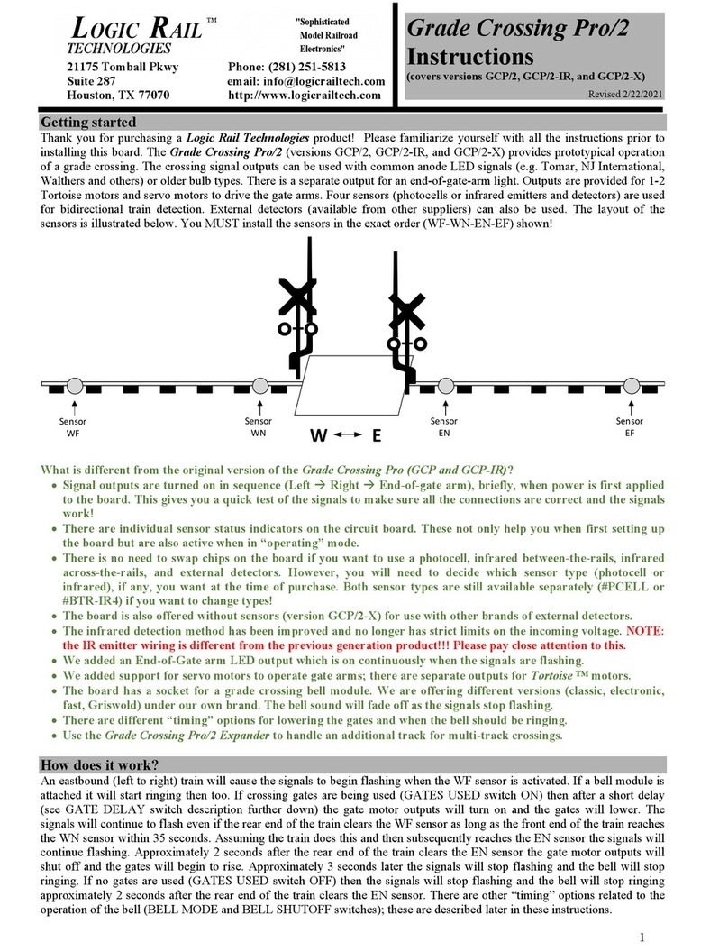 LOGIC RAIL Grade Crossing Pro/2 instructions