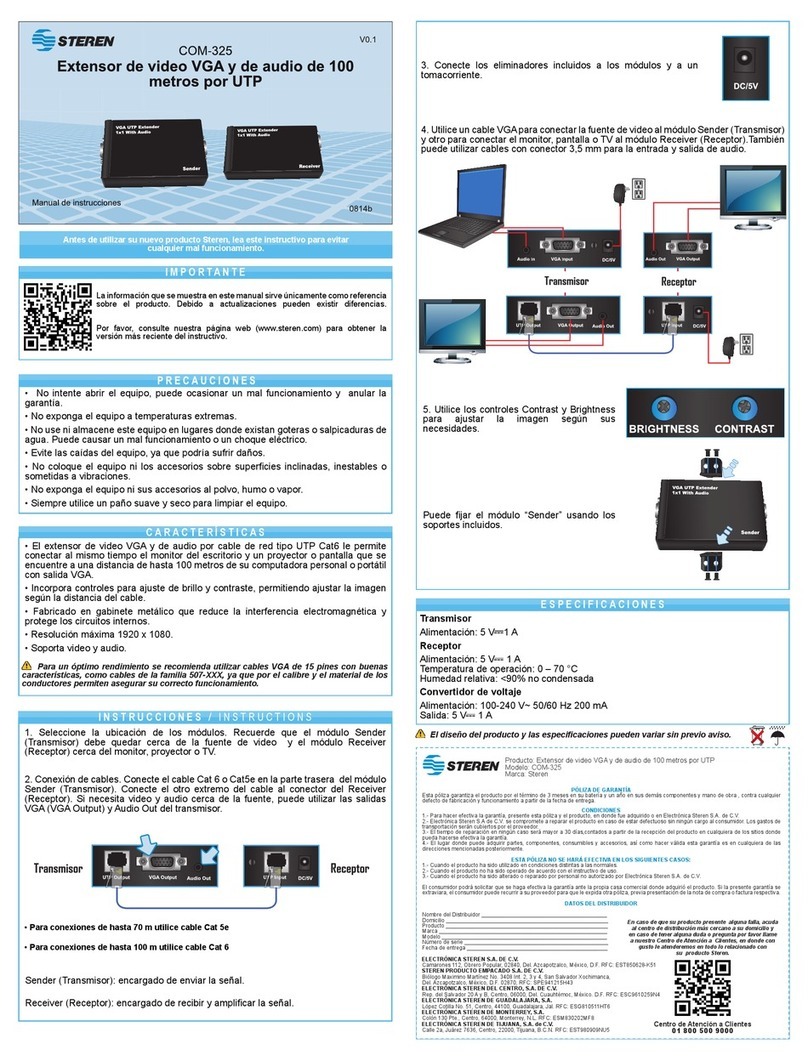 Steren COM-325 User manual