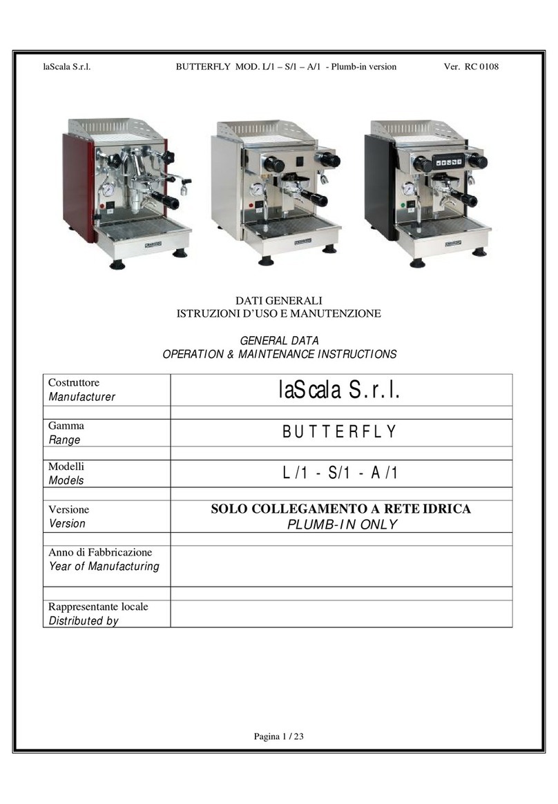 La Scala BUTTERFLY L/1 Operation & maintenance instructions