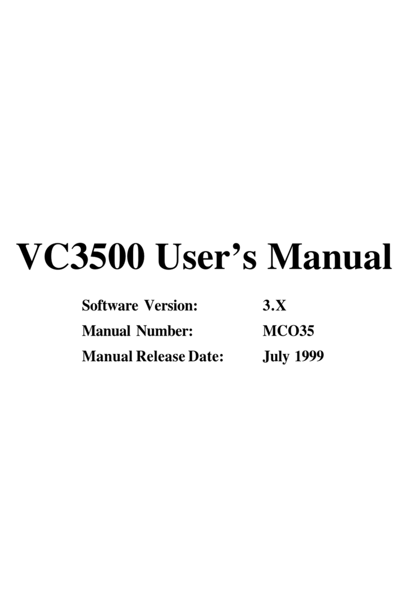 Valco Cincinnati VC3500 user manual