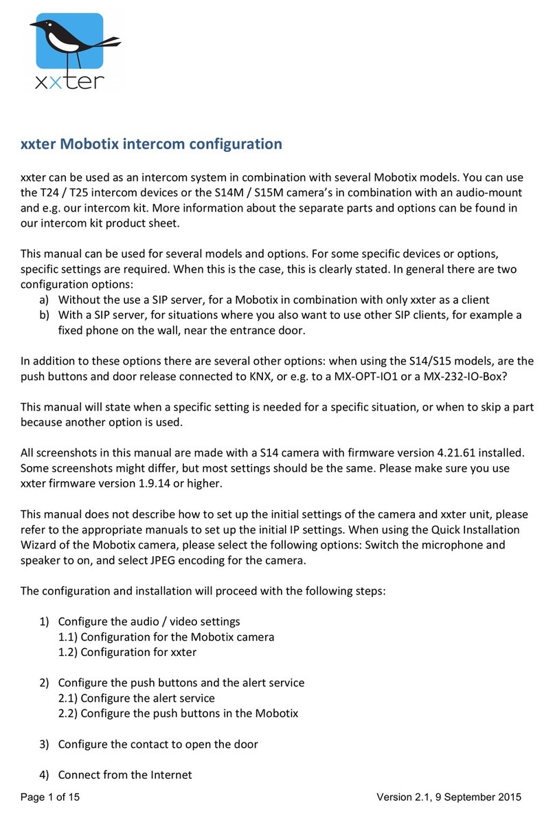 xxter Mobotix T24 Configuration