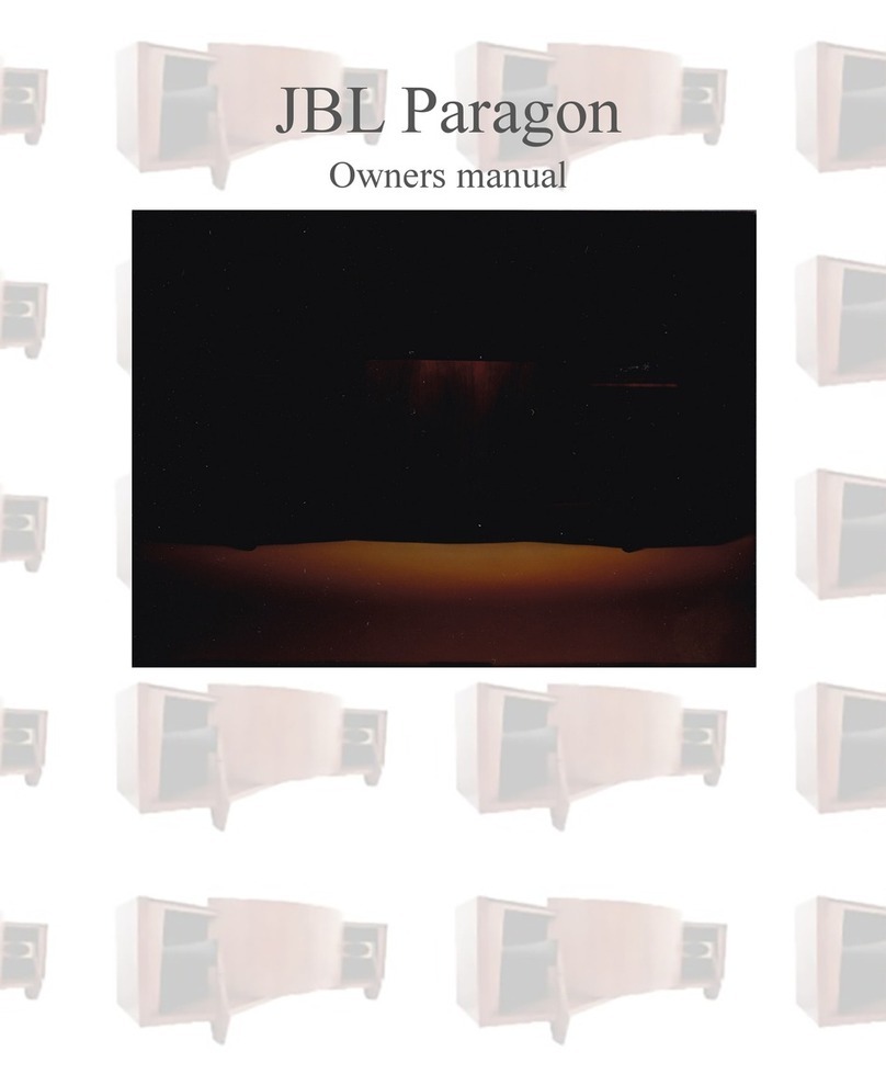 JBL Paragon User manual