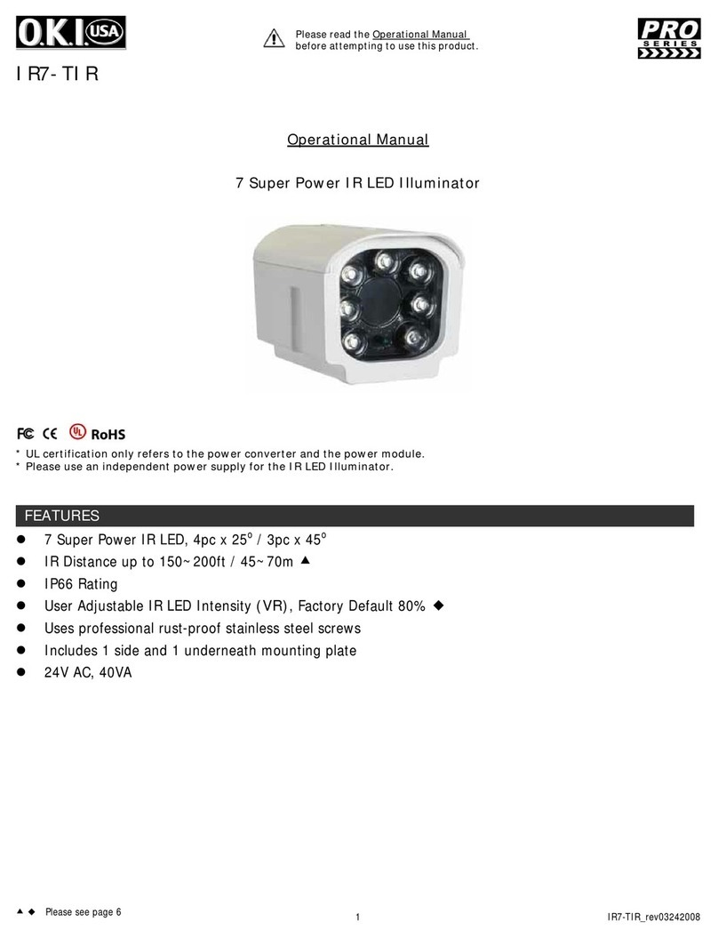 O.K.I. usa IR7-TIR Quick start guide