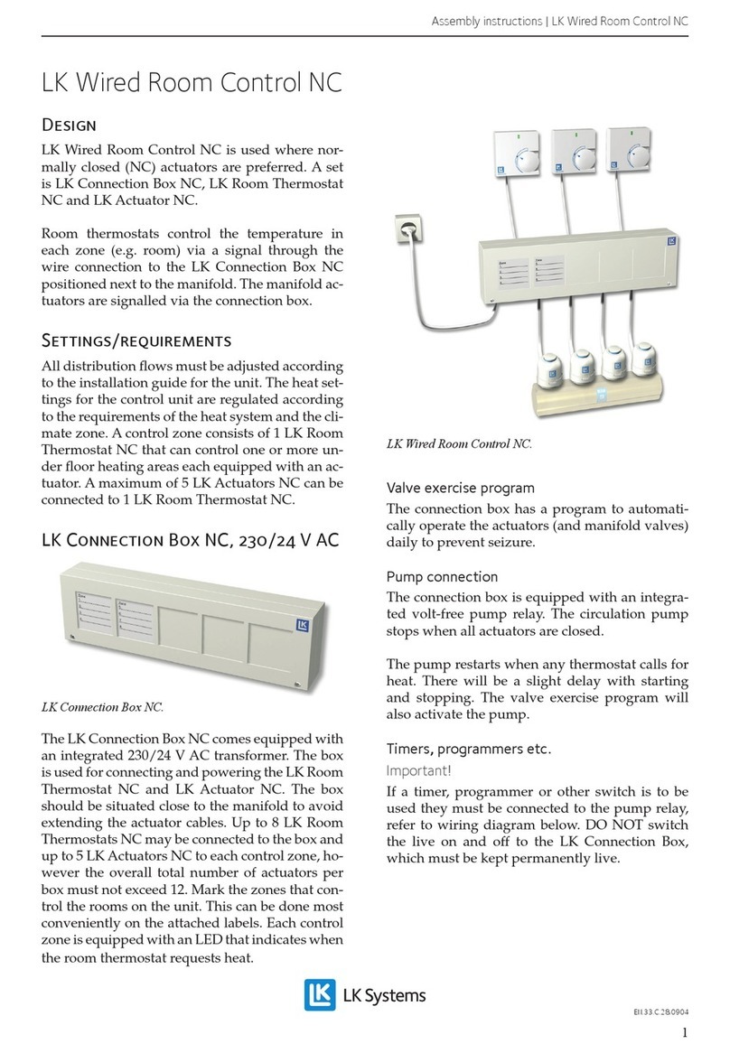 LK Systems Wired Room Control NC Assembly instructions LK Systems Wired Room Control NC Assembly instructions