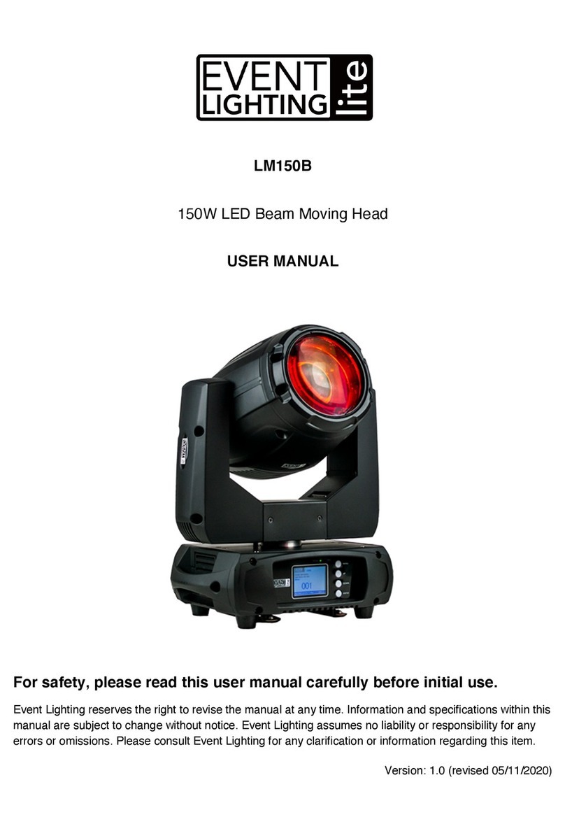 Event Lighting LM150B user manual