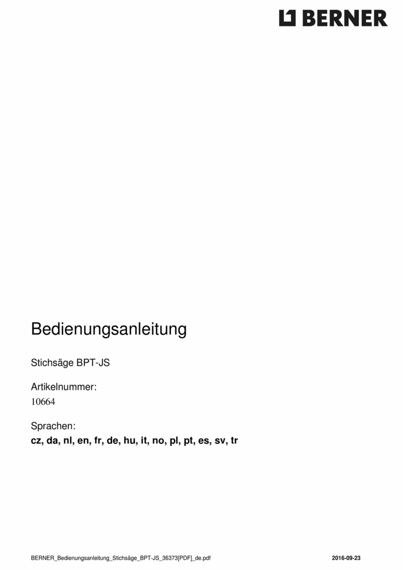Berner BPT-JS SD User manual Berner BPT-JS SD User manual