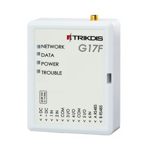 Trikdis G17F installation manual