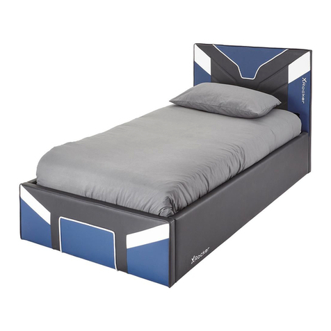 XROCKER CERBERUS GAMING OTTOMAN TV BED User manual XROCKER CERBERUS GAMING OTTOMAN TV BED User manual