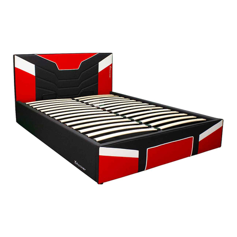 XROCKER CERBERUS GAMING OTTOMAN TV BED User manual XROCKER CERBERUS GAMING OTTOMAN TV BED User manual