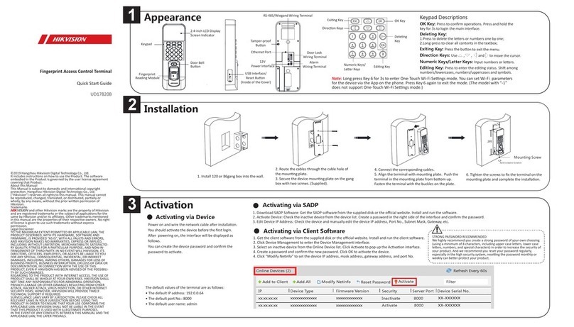 HIK VISION K1T804AEF User manual
