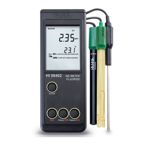 Hanna Instruments HI 98402 User manual Hanna Instruments HI 98402 User manual