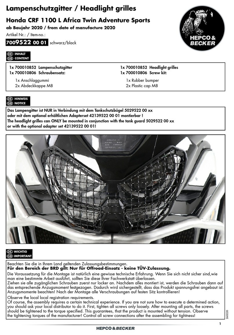 hepco & becker 7009522 00 01 User manual