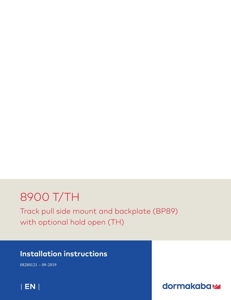 Dormakaba 8900 T User manual