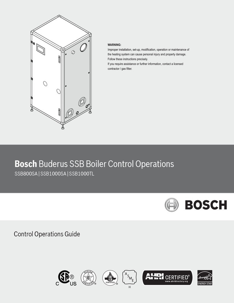 Bosch Buderus SSB Use and maintenance manual