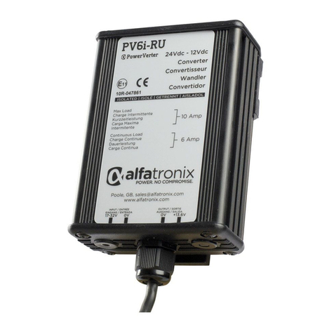 alfatronix PowerVerter Series Operating & assembly instructions