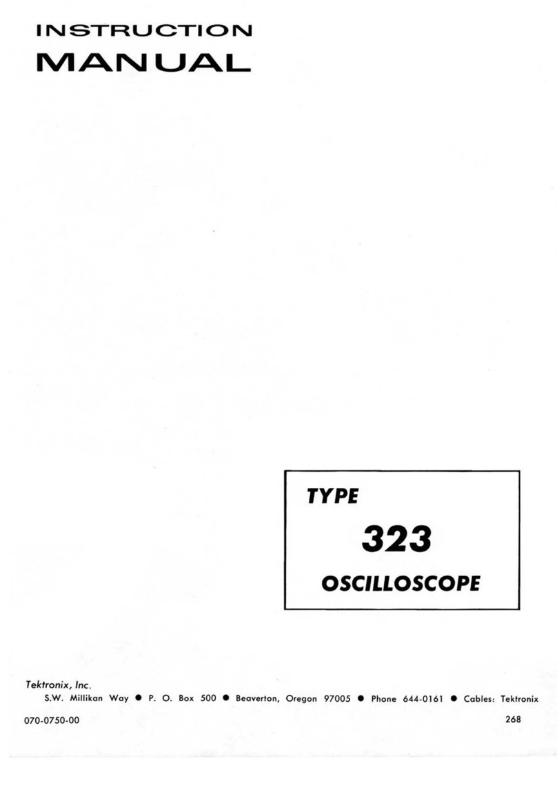 Tektronix 323 User manual