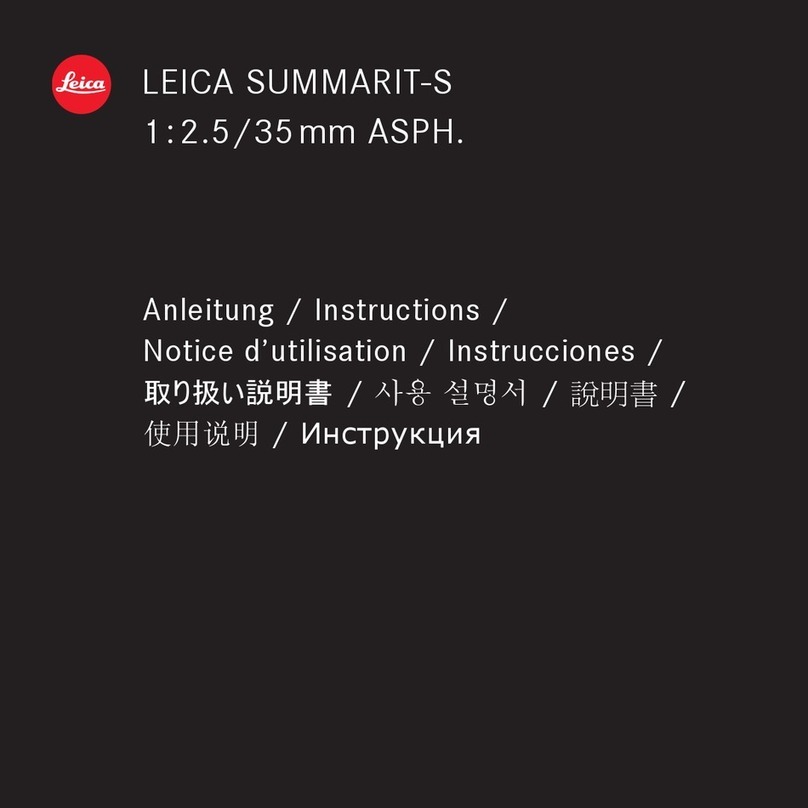 Leica SUMMARIT-S 1:2.5/35mm ASPH instructions