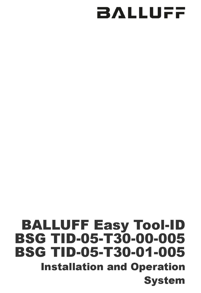 Balluff Easy Tool-ID BSG TID-05-T30-00-005 Installation and operation Balluff Easy Tool-ID BSG TID-05-T30-00-005 Installation and operation