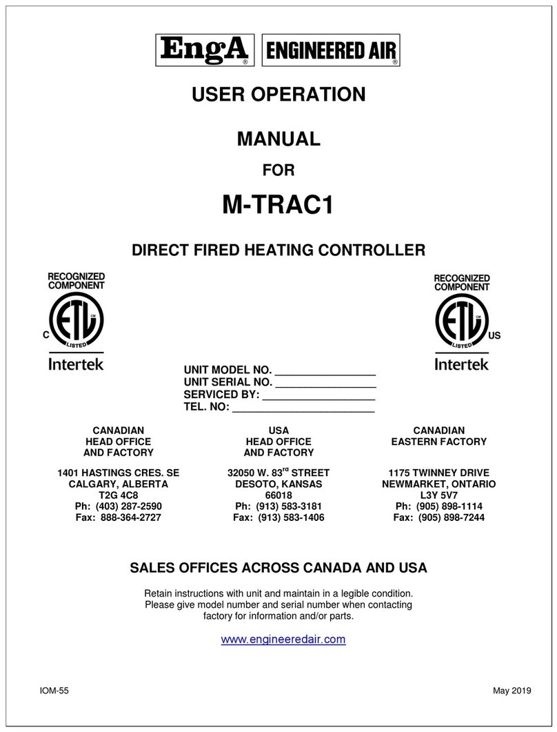 Engineered air EngA M-TRAC1 Mounting instructions