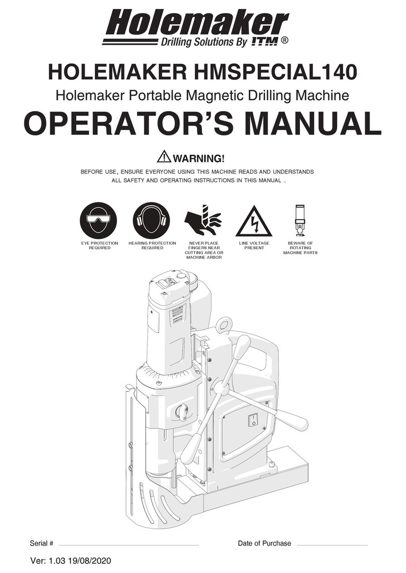 HOLEMAKER HMSPECIAL140 Operator's manual