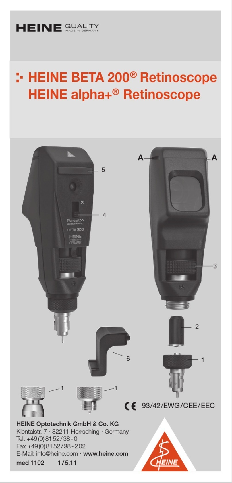 HEINE BETA 200 Instructions for use