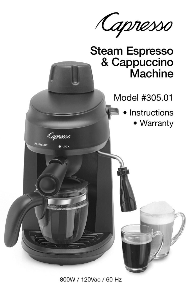 Capresso 305.01 User manual