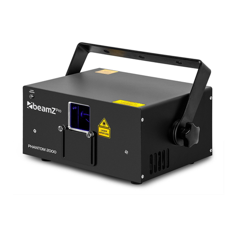 Beamz Pro Phantom 2000 Pure DIode Laser RGB user manual
