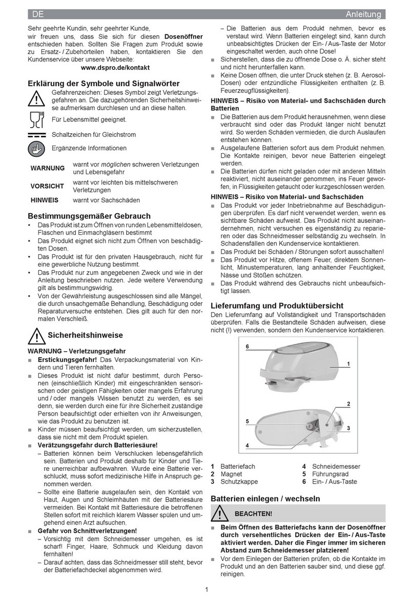 gourmetmaxx KC126 User manual