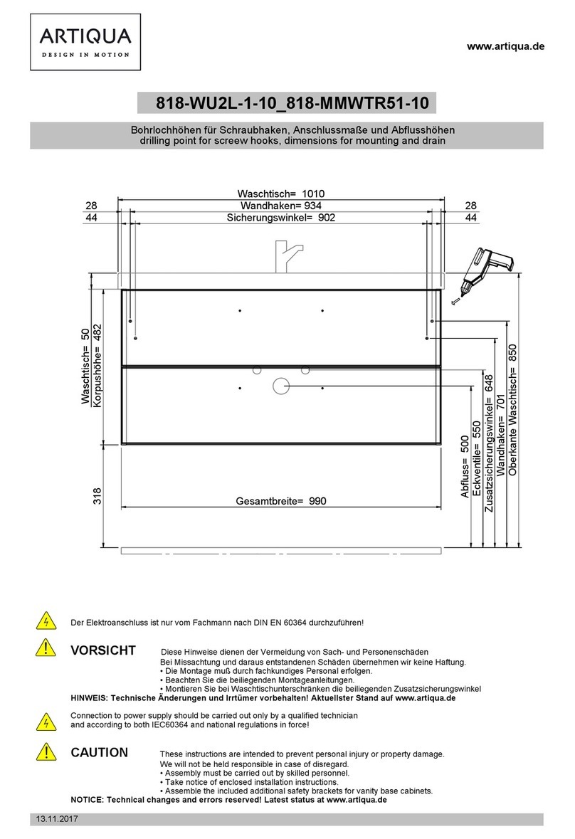 ARTIQUA 818 User manual