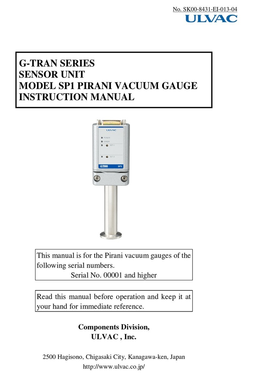 Ulvac G-Tran Series instruction manual