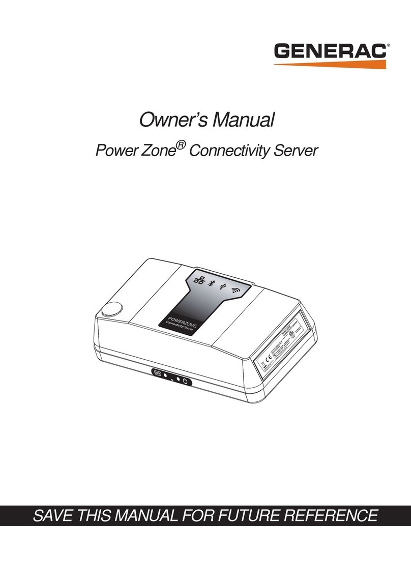 Generac Power Systems Power Zone PZCONSVR owner's manual Generac Power Systems Power Zone PZCONSVR owner's manual