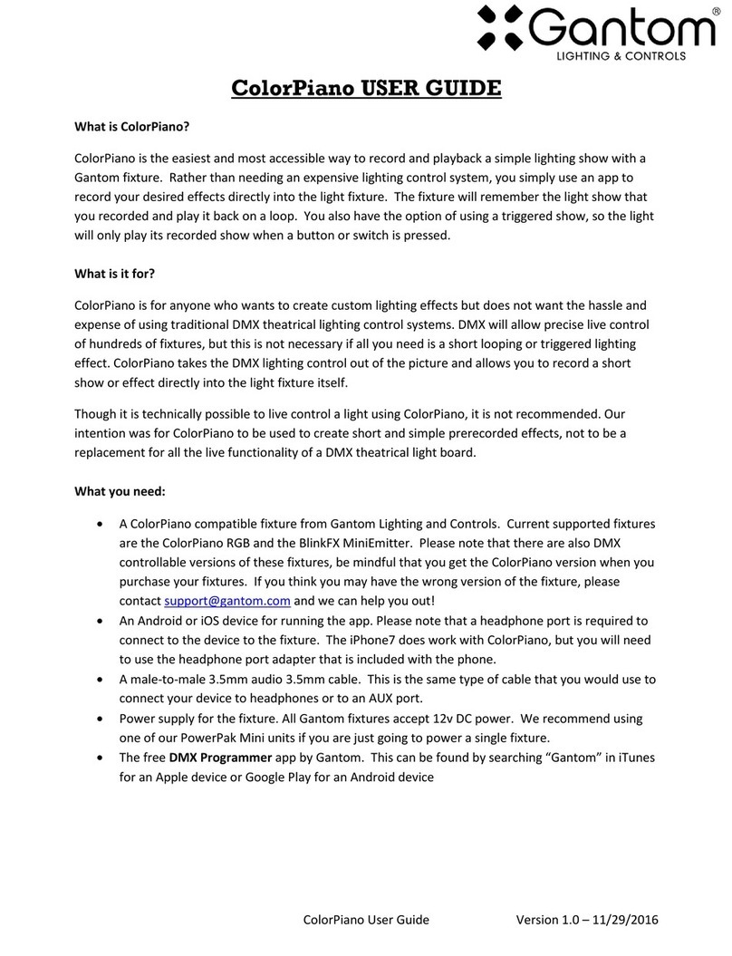 Gantom ColorPiano user guide