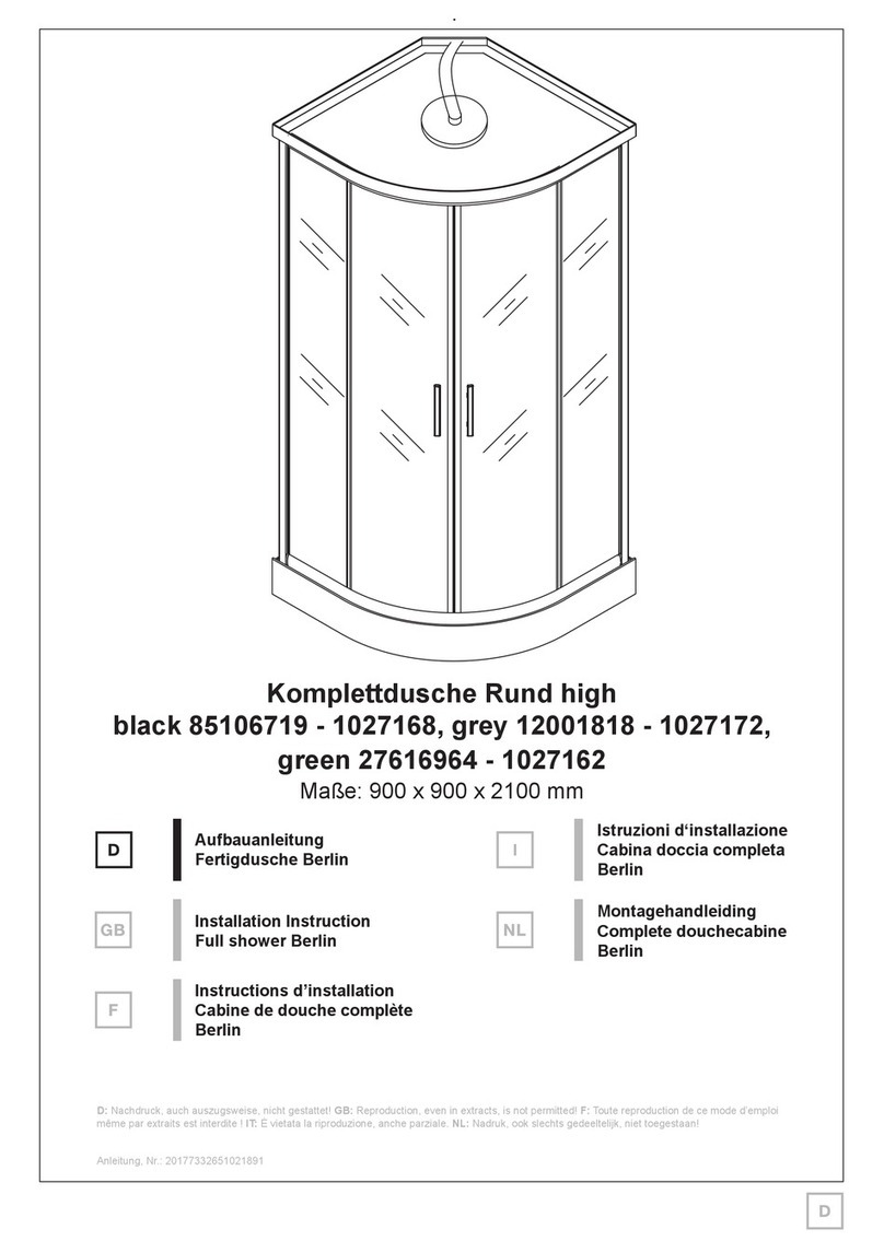 Welltime Berlin 85106719 Installation instruction