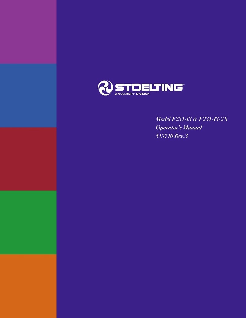 Vollrath Stoelting F231-I3 Operator's manual