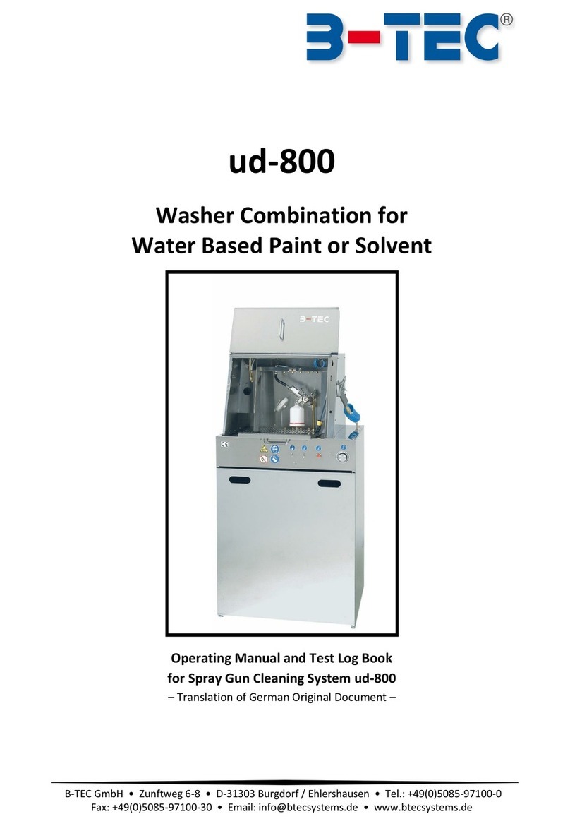 B-TEC UD-800 Operating Manual and Test Log Book B-TEC UD-800 Operating Manual and Test Log Book